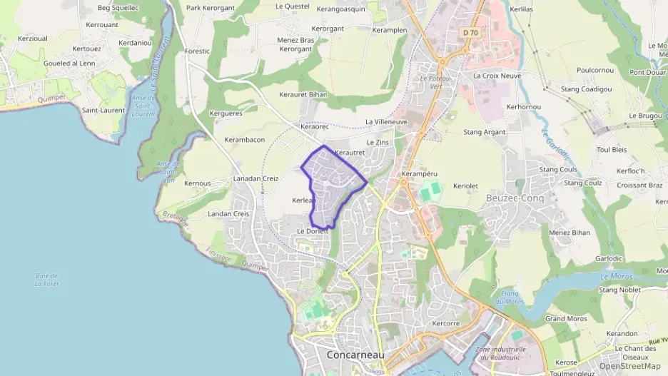 Appartement 59 m² trois pièces à vendre à Concarneau Appartement 59 m² trois pièces à vendre à Concarneau