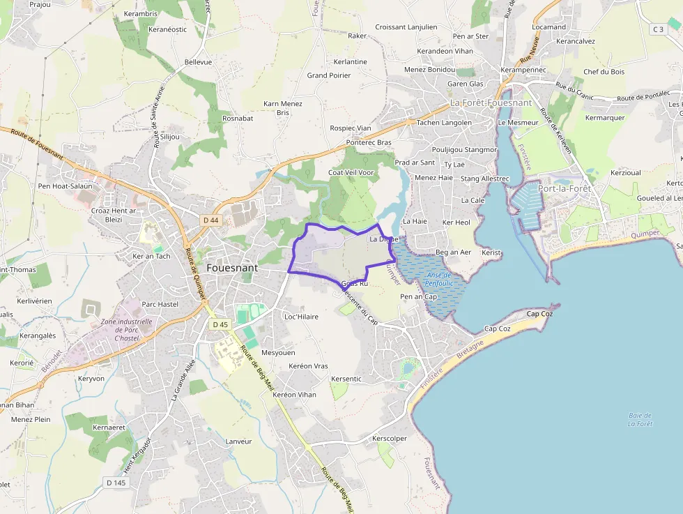 Appartement 65 m² trois pièces à vendre à Fouesnant