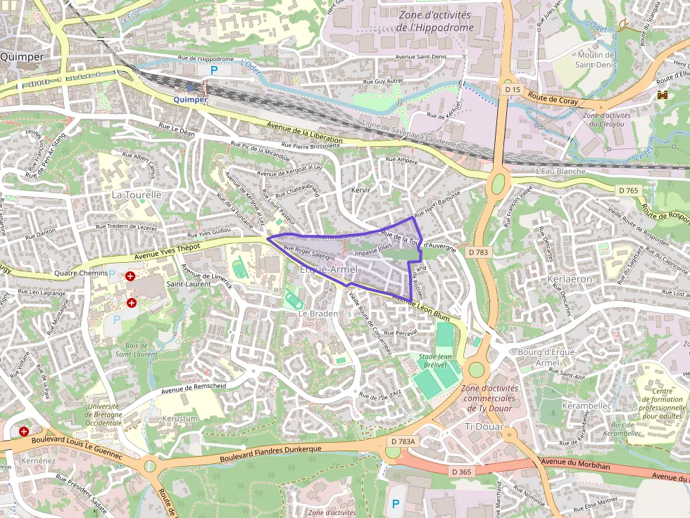 Appartement 36 m² deux pieces à vendre à Quimper