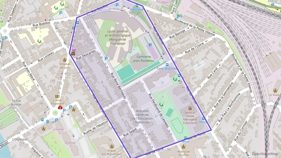 Appartement 74 m² quatre pièces à vendre à Le Mans