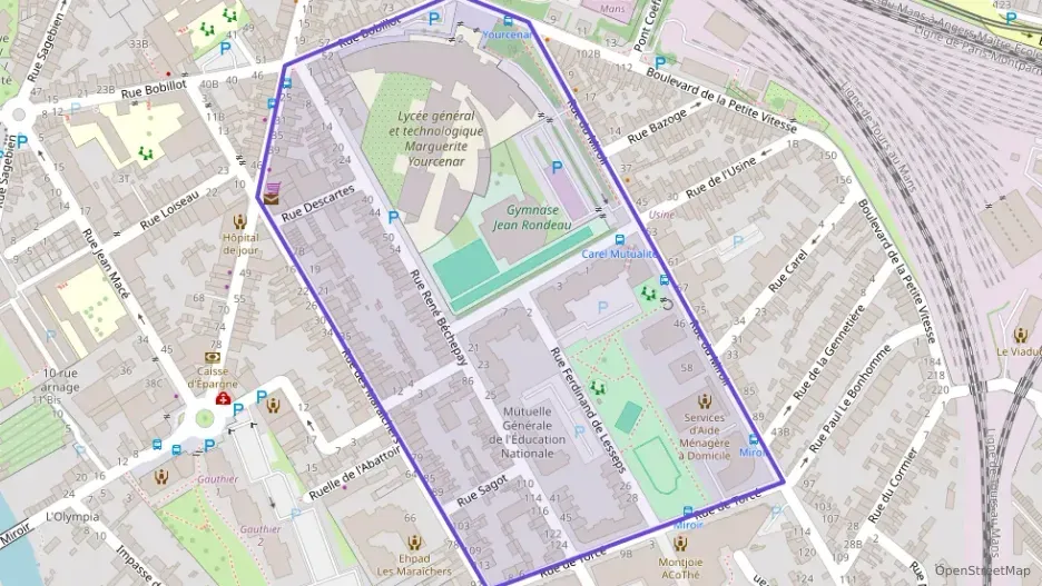 Appartement 56 m² deux pieces à vendre à Le Mans