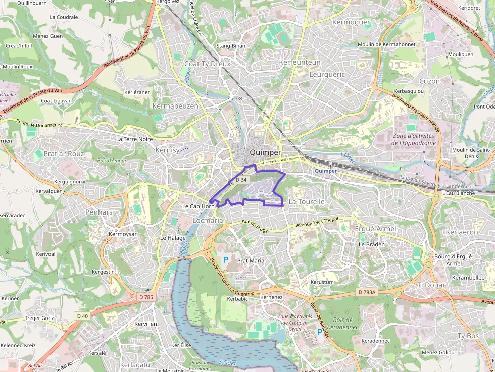 Appartement 100 m² quatre pièces à vendre à Quimper