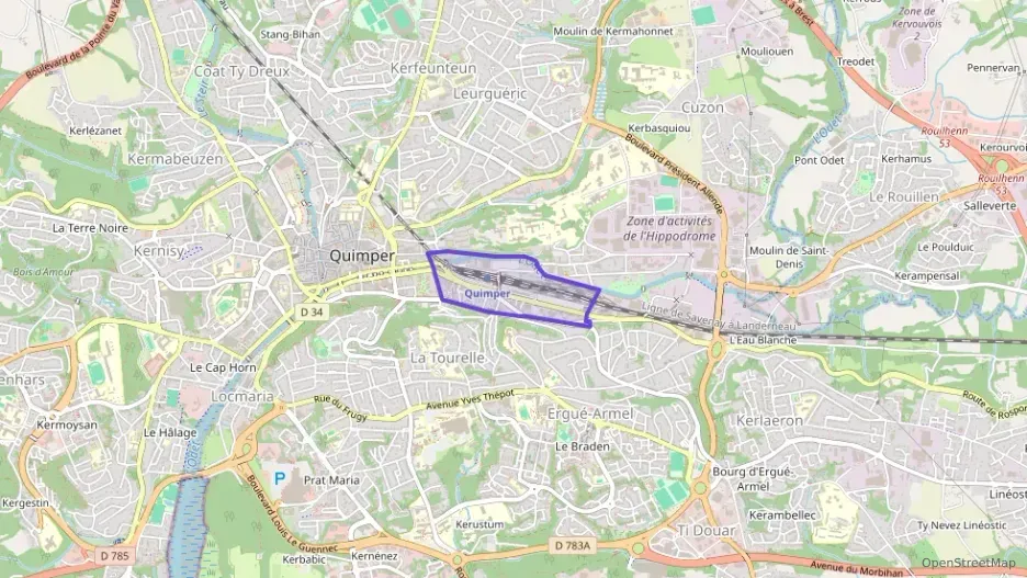 Appartement 35 m² deux pieces à vendre à Quimper