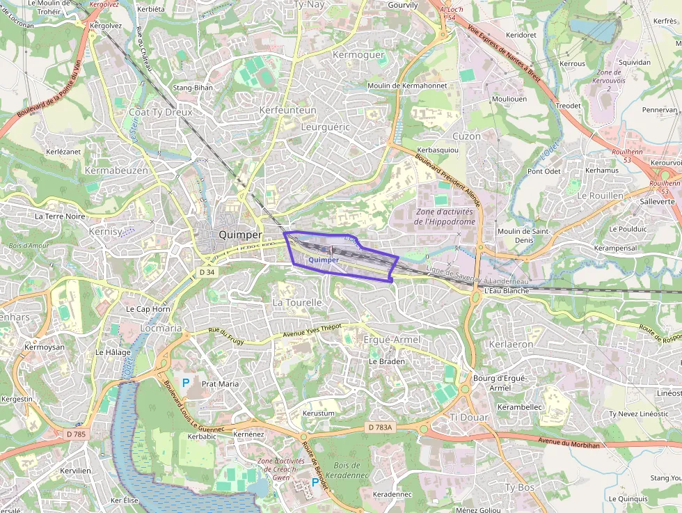 Appartement 37 m² deux pieces à vendre à Quimper