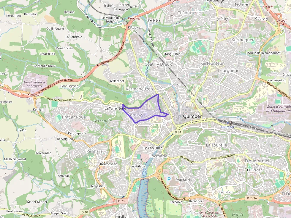 Appartement 51 m² deux pieces à vendre à Quimper