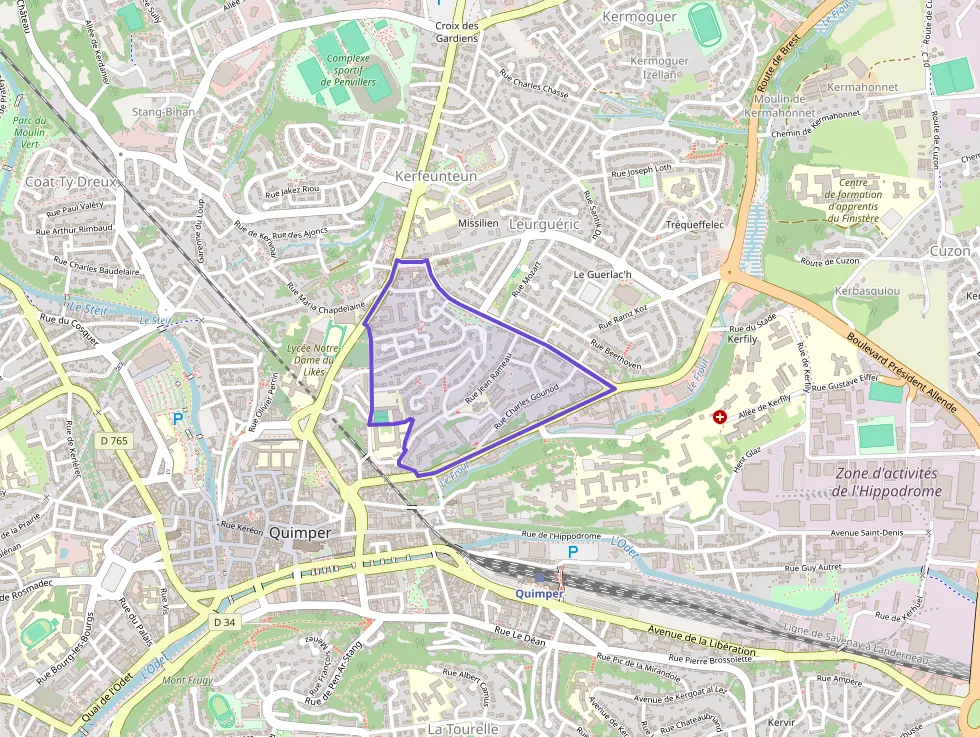 Appartement 40 m² une piece à vendre à Quimper