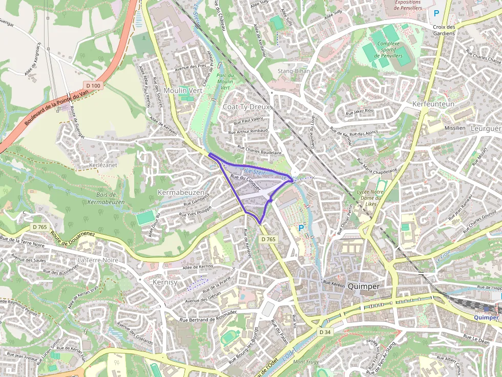 Appartement 60 m² trois pièces à vendre à Quimper