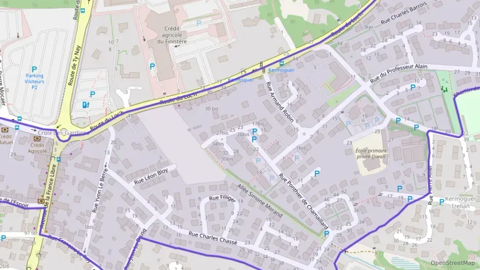 Appartement 35 m² deux pieces à vendre à Quimper