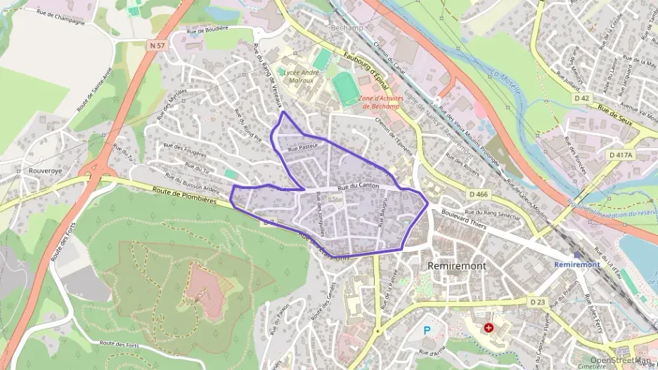 Appartement 59 m² trois pièces à vendre à Remiremont