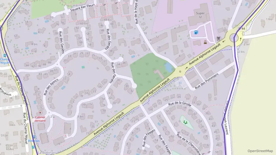 Appartement 43 m² deux pieces à vendre à Bruz