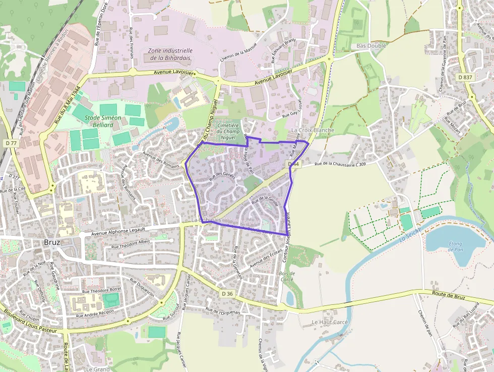 Appartement 43 m² deux pieces à vendre à Bruz