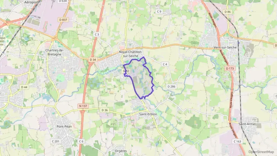 Appartement 47 m² deux pieces à vendre à Noyal-Châtillon-sur-Seiche