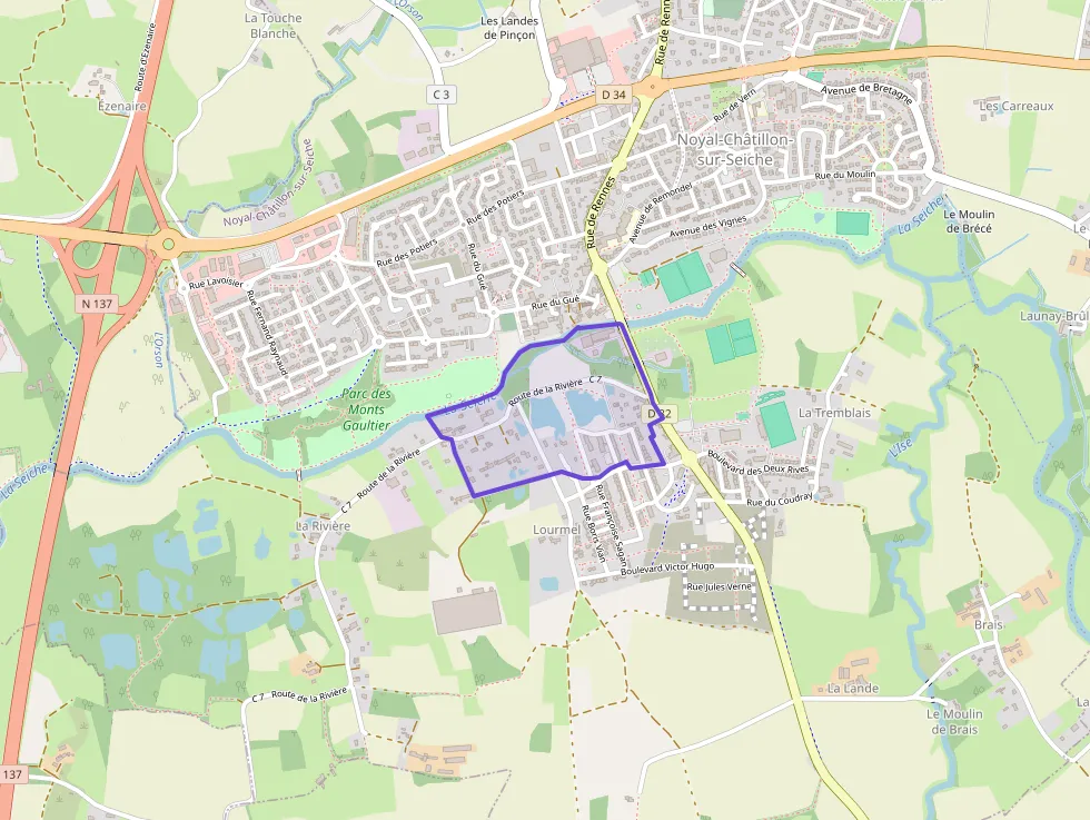 Appartement 45 m² deux pieces à vendre à Noyal-Châtillon-sur-Seiche