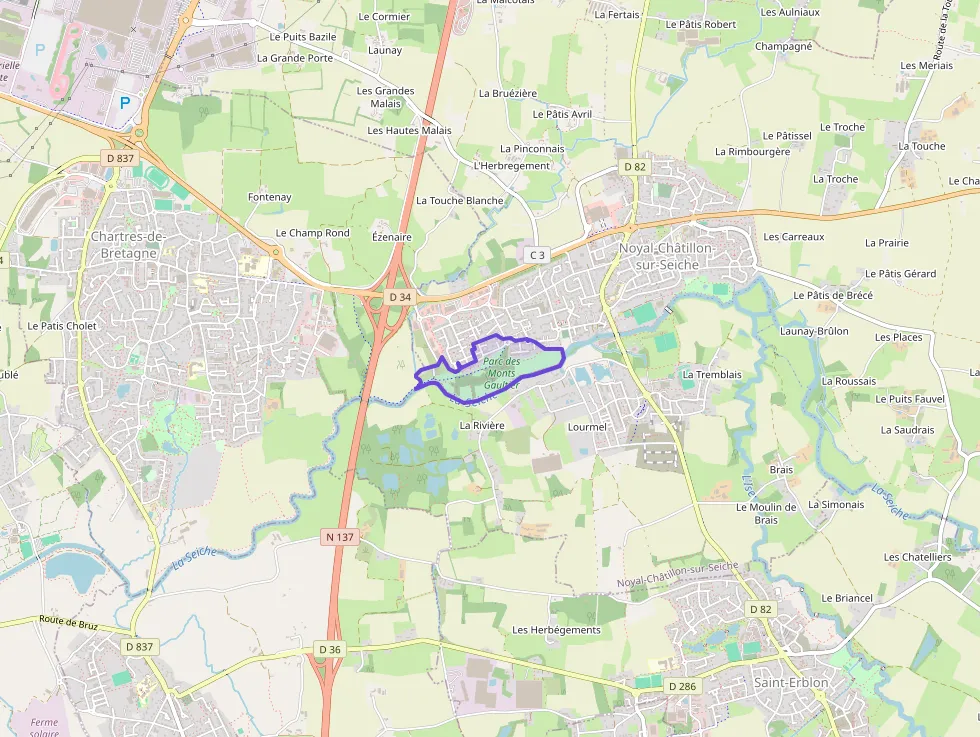 Appartement 71 m² trois pièces à vendre à Noyal-Châtillon-sur-Seiche