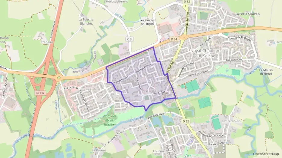 Appartement 86 m² quatre pièces à vendre à Noyal-Châtillon-sur-Seiche Appartement 86 m² quatre pièces à vendre à Noyal-Châtillon-sur-Seiche