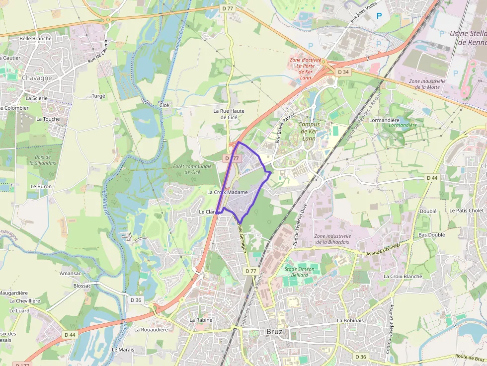 Appartement 47 m² deux pieces à vendre à Bruz