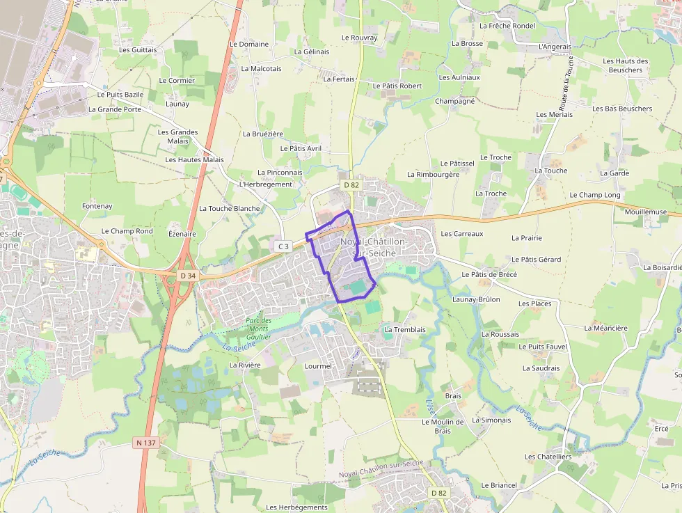 Appartement 60 m² trois pièces à vendre à Noyal-Châtillon-sur-Seiche