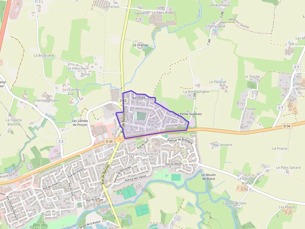 Appartement 42 m² deux pieces à vendre à Noyal-Châtillon-sur-Seiche