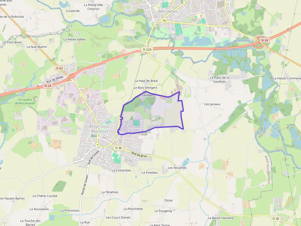 Appartement 42 m² deux pieces à vendre à Bréal-sous-Montfort