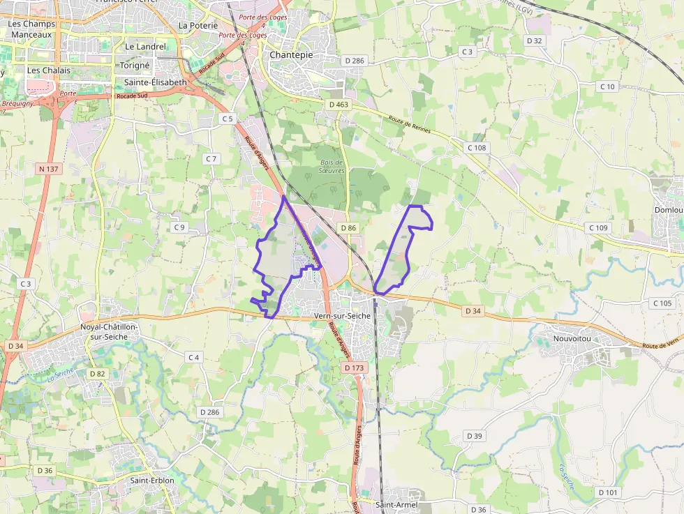 Appartement 60 m² trois pièces à vendre à Vern-sur-Seiche