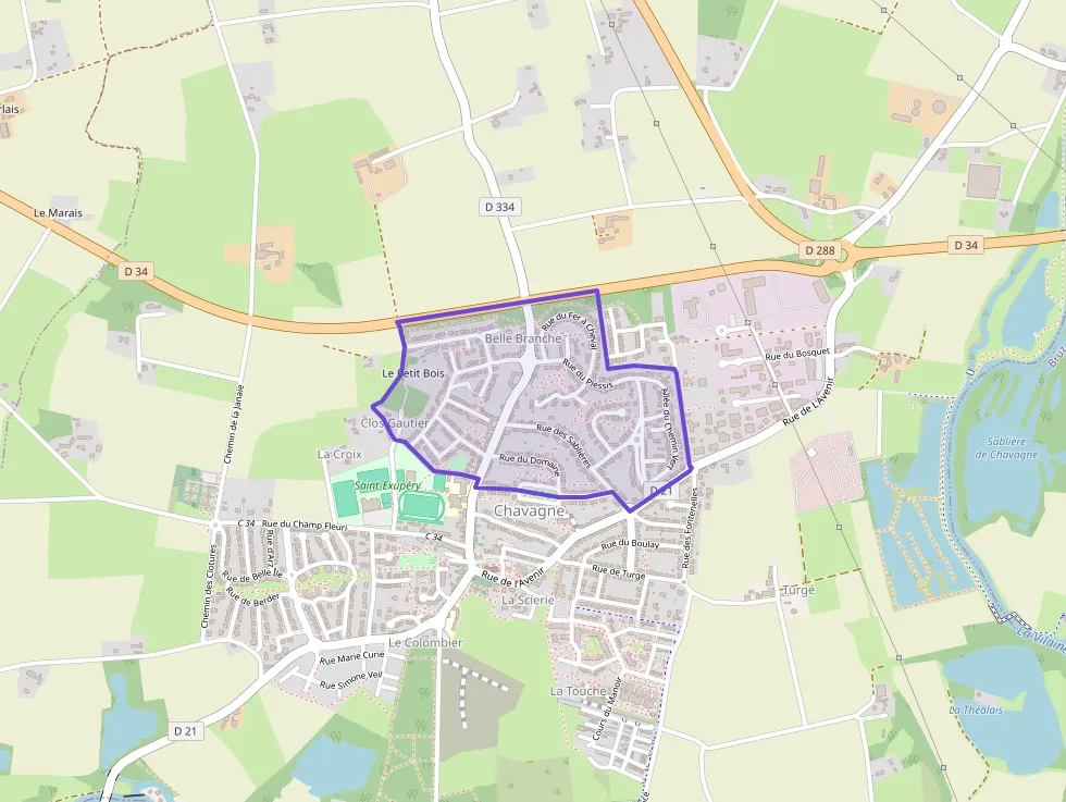 Appartement de deux pièces 43 m² à vendre  à Chavagne