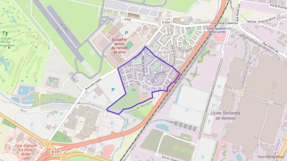 Appartement 47 m² deux pieces à vendre à Saint-Jacques-de-la-Lande