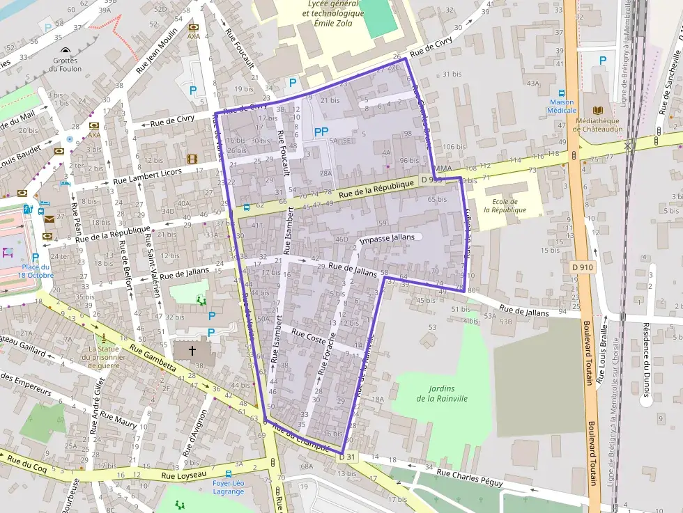 Appartement 80 m² quatre pièces à vendre à Châteaudun