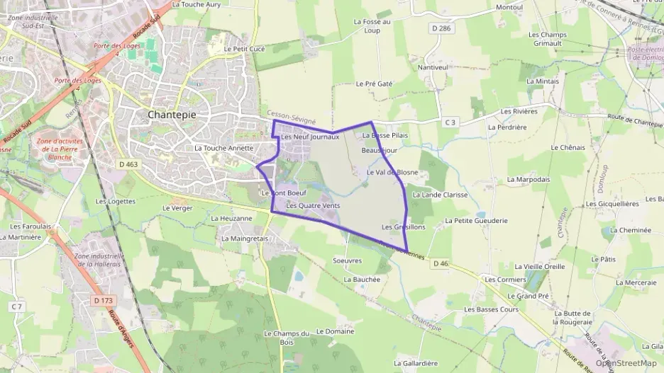 Appartement 81 m² quatre pièces à vendre à Chantepie Appartement 81 m² quatre pièces à vendre à Chantepie