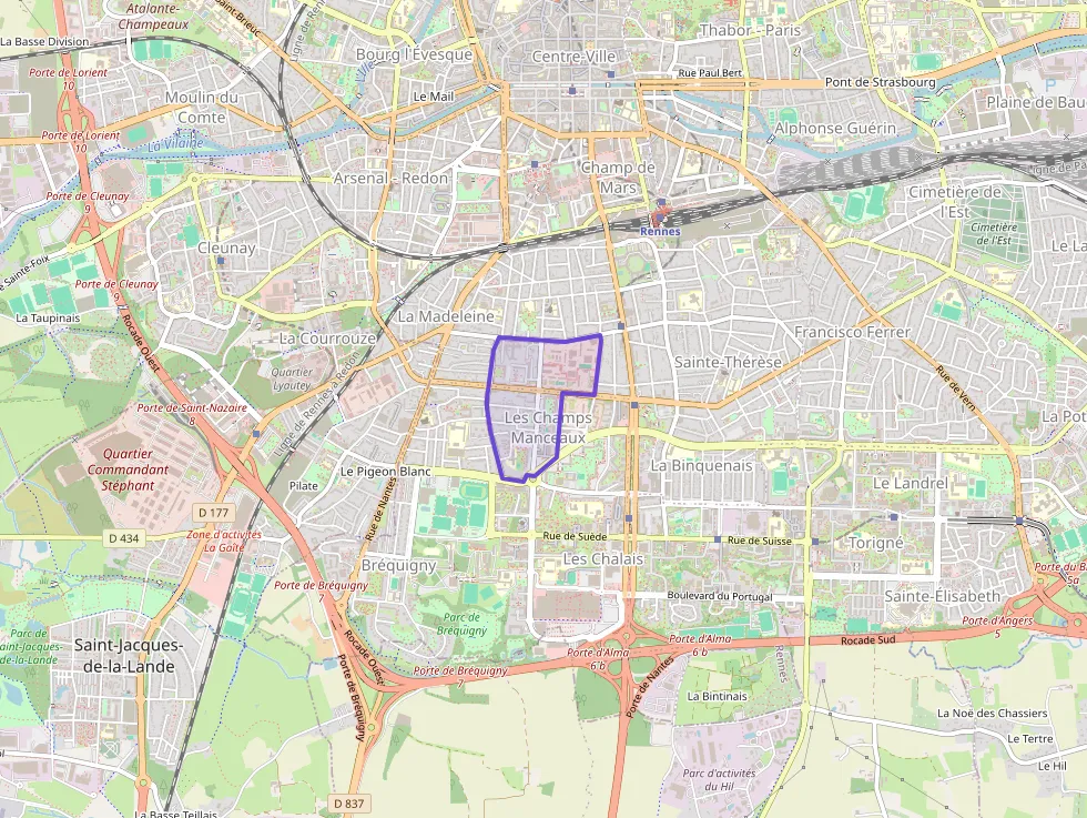 Appartement 55 m² trois pièces à vendre à Rennes