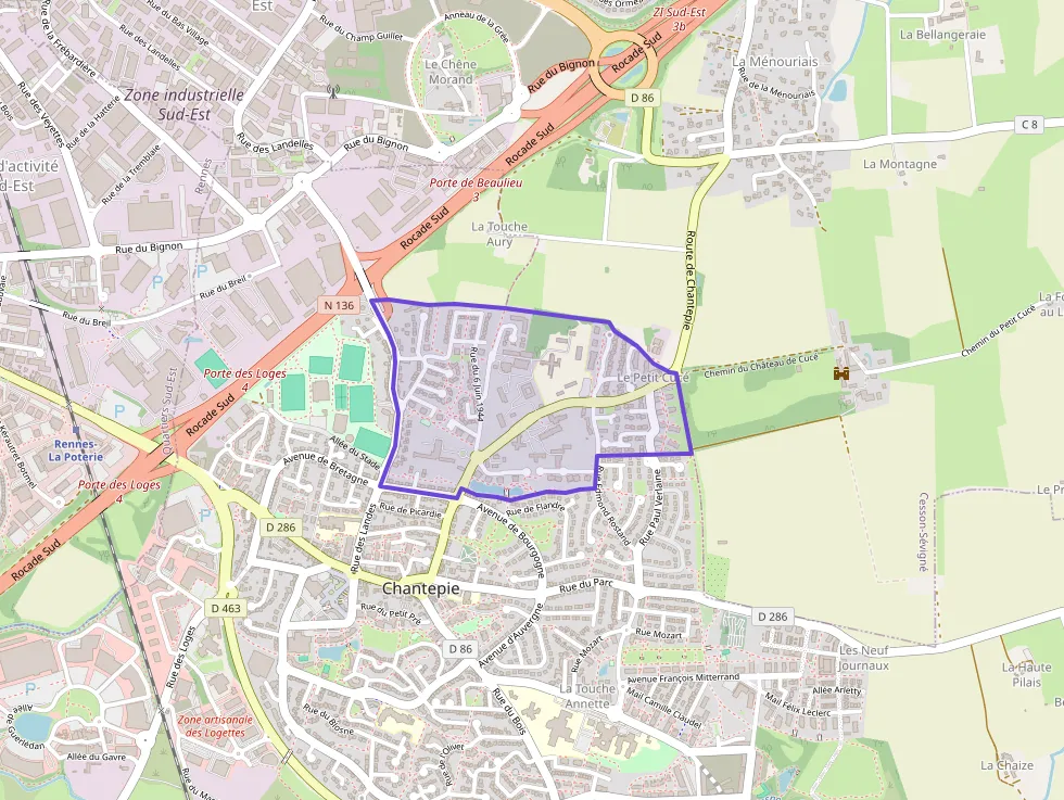 Appartement 80 m² quatre pièces à vendre à Chantepie