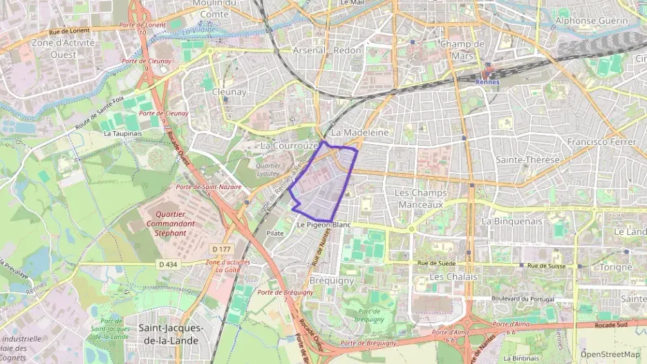 Appartement 64 m² trois pièces à vendre à Saint-Jacques-de-la-Lande Appartement 64 m² trois pièces à vendre à Saint-Jacques-de-la-Lande