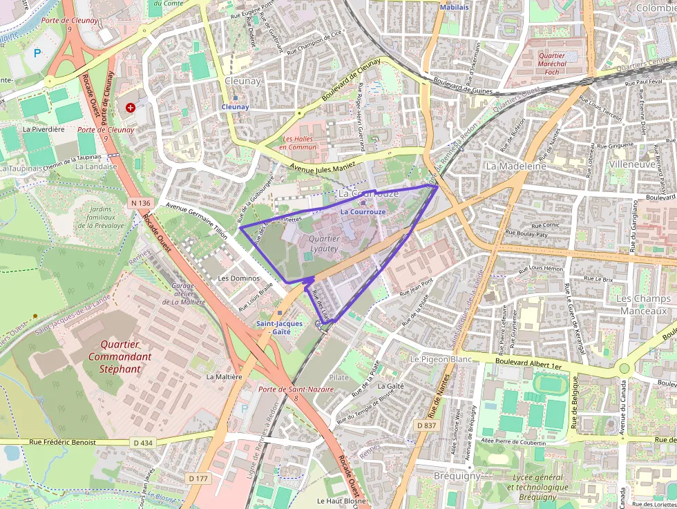 Appartement 69 m² trois pièces à vendre à Saint-Jacques-de-la-Lande