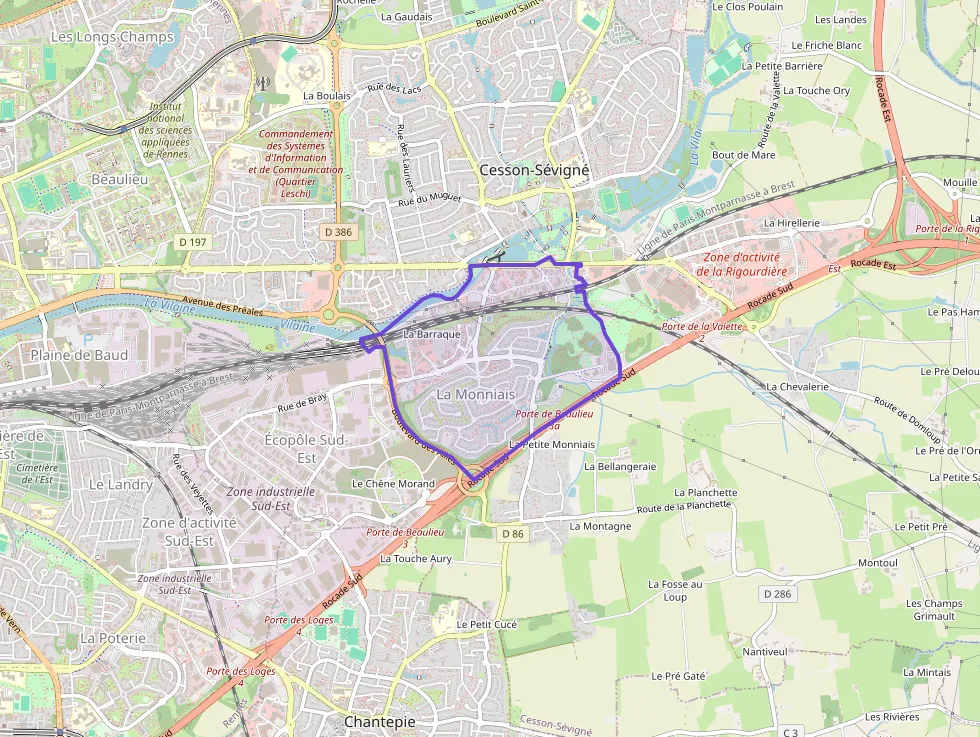 Appartement 45 m² deux pieces à vendre à Cesson-Sévigné