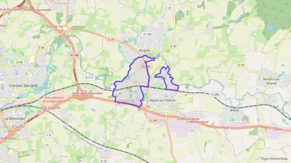 Appartement 63 m² trois pièces à vendre à Noyal-sur-Vilaine Appartement 63 m² trois pièces à vendre à Noyal-sur-Vilaine