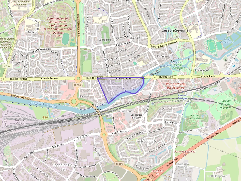 Appartement 78 m² quatre pièces à vendre à Cesson-Sévigné