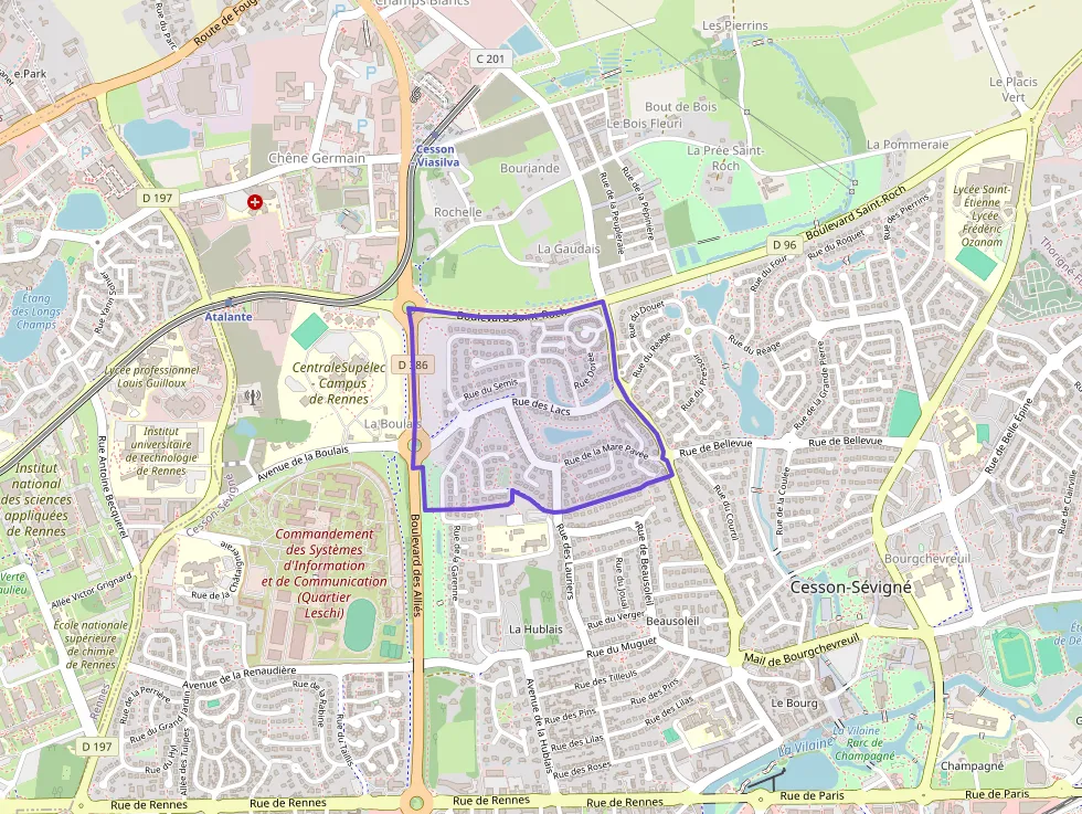 Appartement 78 m² quatre pièces à vendre à Cesson-Sévigné