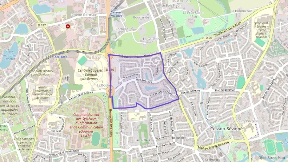 Appartement 78 m² quatre pièces à vendre à Cesson-Sévigné Appartement 78 m² quatre pièces à vendre à Cesson-Sévigné