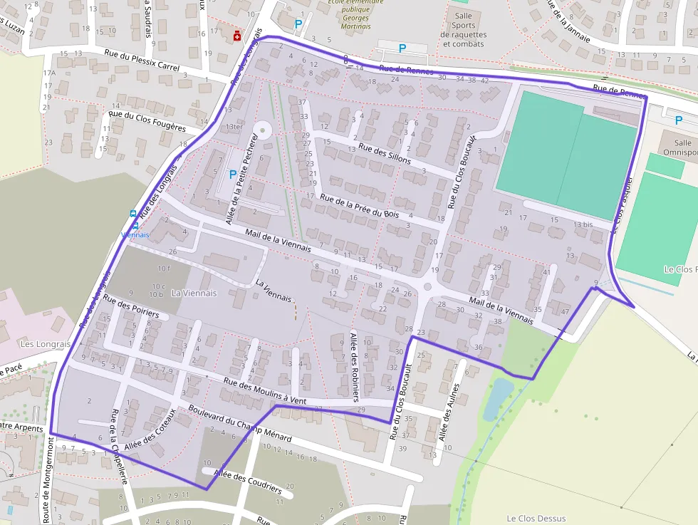 Appartement 65 m² trois pièces à vendre à La Chapelle-des-Fougeretz