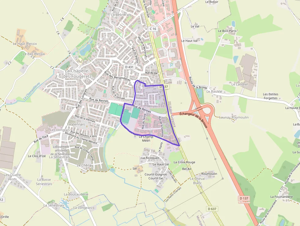 Appartement 59 m² trois pièces à vendre à La Chapelle-des-Fougeretz