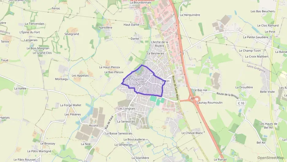 Appartement 70 m² trois pièces à vendre à La Chapelle-des-Fougeretz