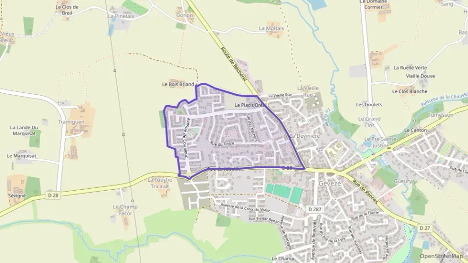 Appartement 70 m² trois pièces à vendre à Gévezé Appartement 70 m² trois pièces à vendre à Gévezé