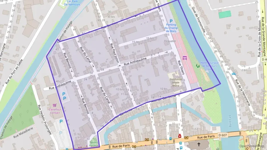 Appartement 54 m² trois pièces à vendre à Nemours