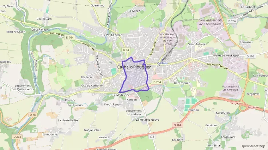 Appartement 50 m² deux pieces à vendre à Carhaix-Plouguer