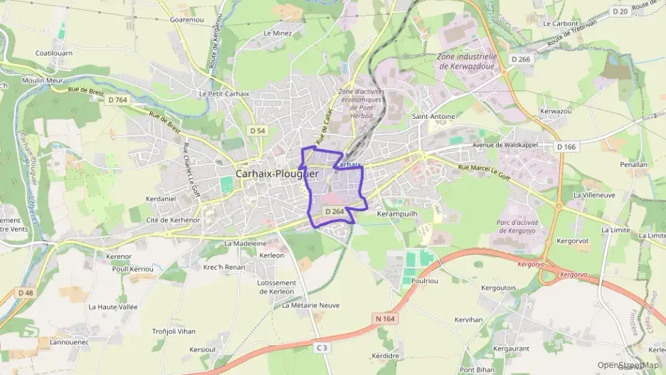 Appartement 57 m² cinq pièces à vendre à Carhaix-Plouguer