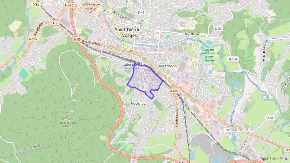 Appartement 44 m² une piece à vendre à Saint-Dié-des-Vosges