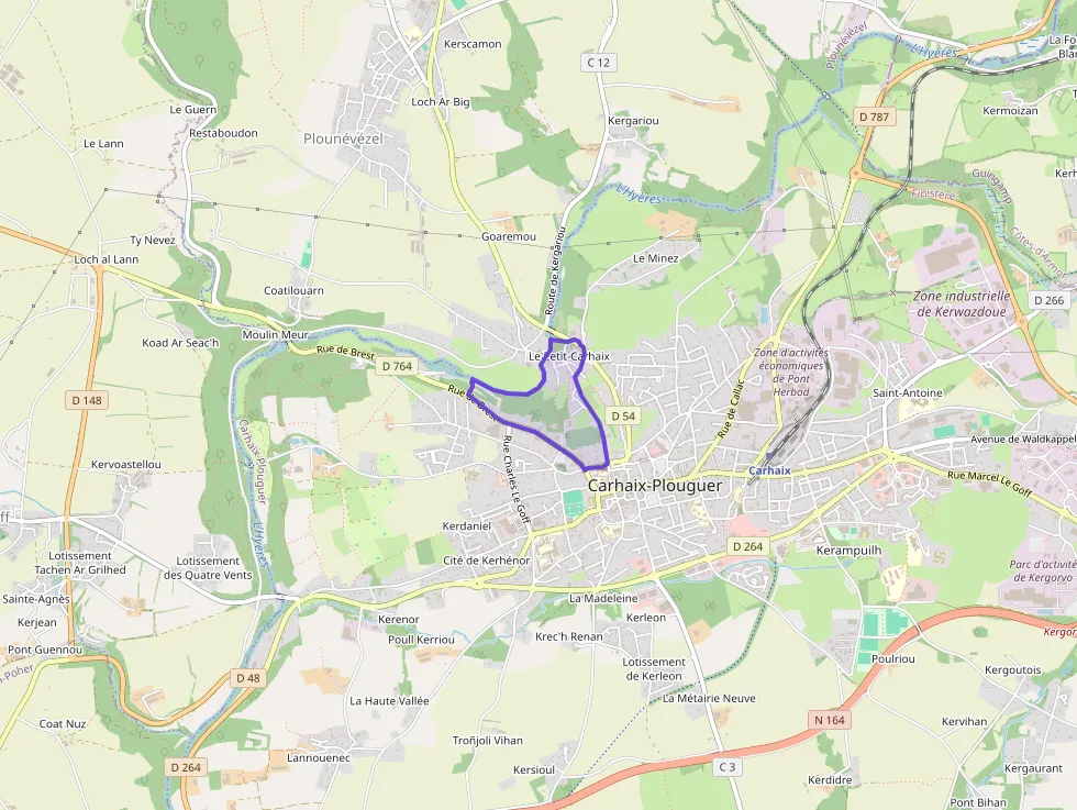 Appartement 60 m² trois pièces à vendre à Carhaix-Plouguer