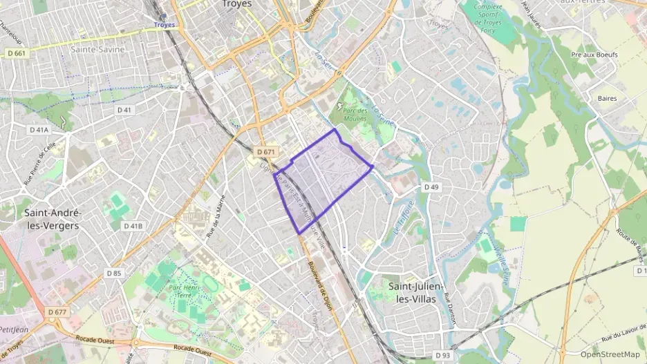 Appartement 44 m² deux pieces à vendre à Troyes
