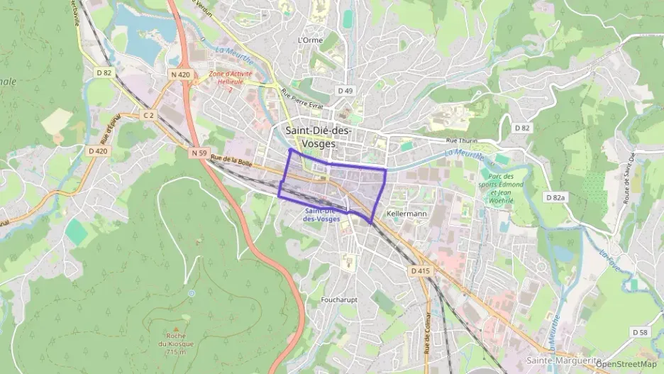 Appartement 58 m² trois pièces à vendre à Saint-Dié-des-Vosges