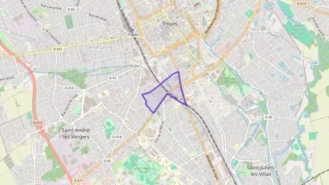 Appartement 50 m² deux pieces à vendre à Troyes