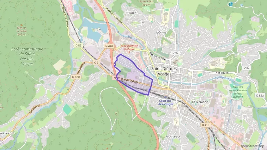 Appartement 56 m² quatre pièces à vendre à Saint-Dié-des-Vosges